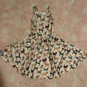 Dot dot Smile dress- dogs